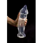 Paralititan teksturēts dildo – Caurspīdīgs — Foto 2