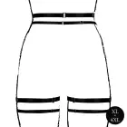 Double Strap Garter Belt with Adjustable Sliders - Plus Size - Black — Photo 6