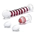 Glas Mr. Swirly – 4-piece glass set with Kegel balls and plug — Photo 6