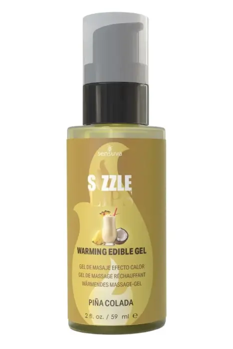 Sensuva Sizzle Lips – ēdams sildošs gēls – pina kolāda – 59 ml
