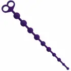 INTENSE Jaiden lanksčios silikoninės analinės karoliukų grandinėlės – 34 cm – Violetinė — Nuotrauka 5
