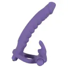 Los Analos Double Delight strap-on dildo komplekts – violets Foto 7
