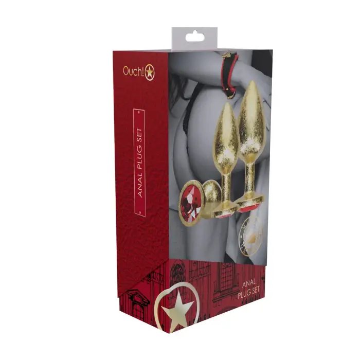 Milan Collection Металлический набор анальных пробок – 7 - 10 cm – Золото