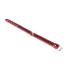 Budget Faux Leather Collar with O-Ring – Black & Red — Photo 4
