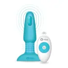 b-Vibe Rimming 2 analinis vibratorius su besisukančiais perlais – 15 cm (5.9″) – Mėlynas — Nuotrauka 2
