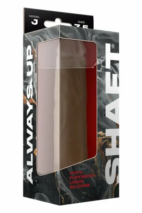 SHAFT Model J 7.5" Šķidrā Silikona Intīmā Sistēma Ozola Krāsa Divslāņu