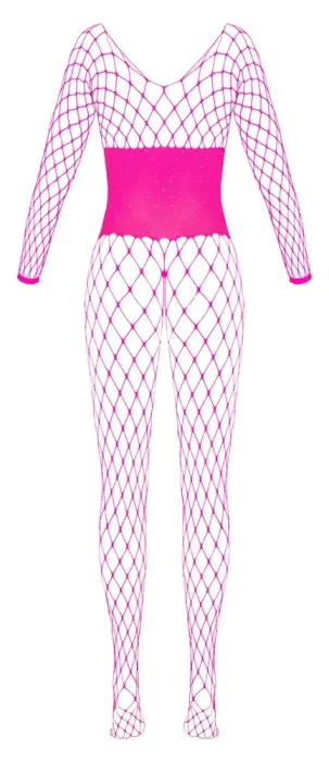 FANTASY by Cottelli Collection tīkliņa kaķenes kostīms – rozā – One Size Foto 7