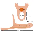 Silikoninis strap-on dildo prailginimas – 16 cm (6.3″) – Juodas — Nuotrauka 7