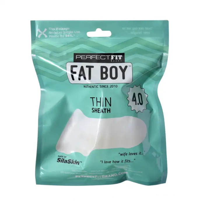 Perfect Fit FatBoy Thin – penis sleeve with ball loop – 10 cm