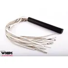 WHIPS плеть из натуральной кожи – белая – 80 см — Фото 1
