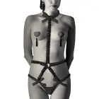 Coquette Chic Desire elastne keharakmete komplekt nibukatetega – must — Foto 2