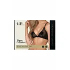 Guilty Pleasure Sleek Shadow Bra – poolläbipaistev must võrk-rinnahoidja reguleeritavate rihmasid ja kuldaktsendiga – must – Suurus: S/M — Foto 1