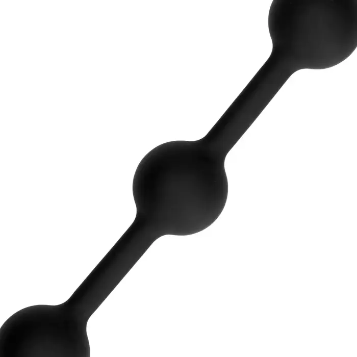 Silicone Anal Beads - S - Black Photo