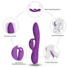 Bonnie кролик-вибратор – 22.2 cm (8.7″) – фиолетовый — Фото 7