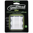 Glow Helping Head Silicone Masturbator Sleeve – 2-Pack – Green Glow — Photo 1