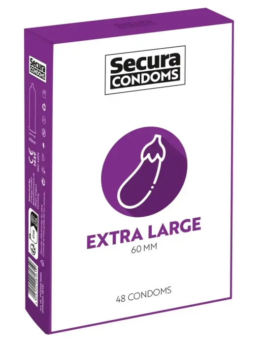 Secura Extra Large Condoms – 48 pcs