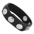 Darkness Adjustable Leather Performance Ring – Black — Photo 2