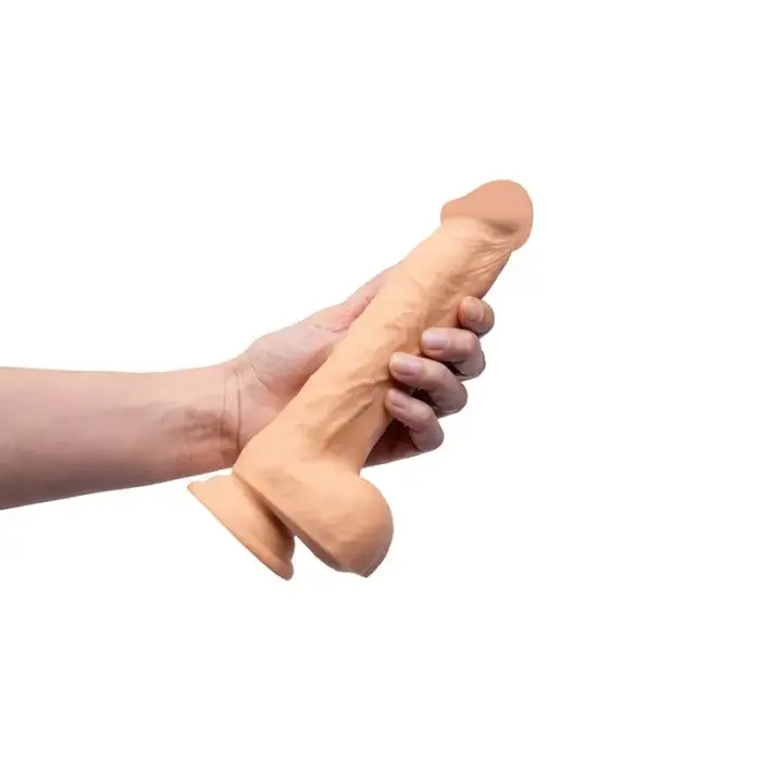Rotējošs vibrējošs dildo – 22 cm (8.7″) – Melns Foto 8
