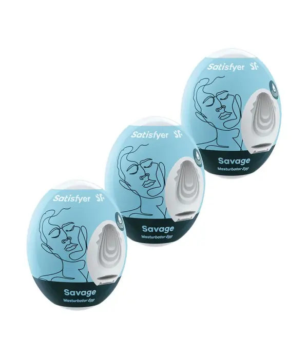 Satisfyer Masturbator Eggs комплект 3 шт. Savage – зеленый