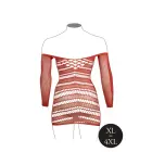 Garām piedurknēm tīkliņa mini kleita – Queen Size Foto 18