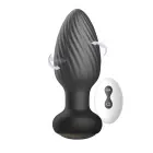 Besukantis nuotolinio valdymo analinis kištukas – 18 cm – Juodas Photo