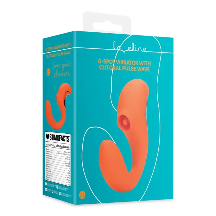 G-Spot Vibrator with Clitoral Pulse Wave - Orange