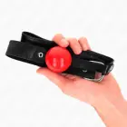 KINK Model 1 pehme TPE palliklamber 4 cm – must/punane — Foto 5