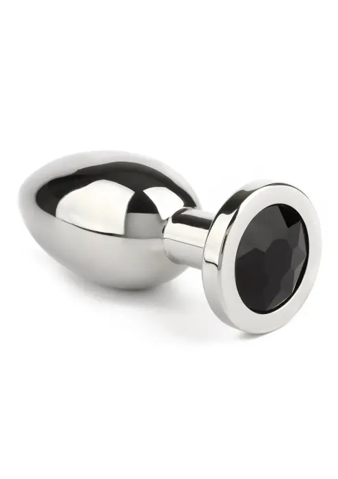 Mr. Steel Jeweled Butt Plug – L – Black