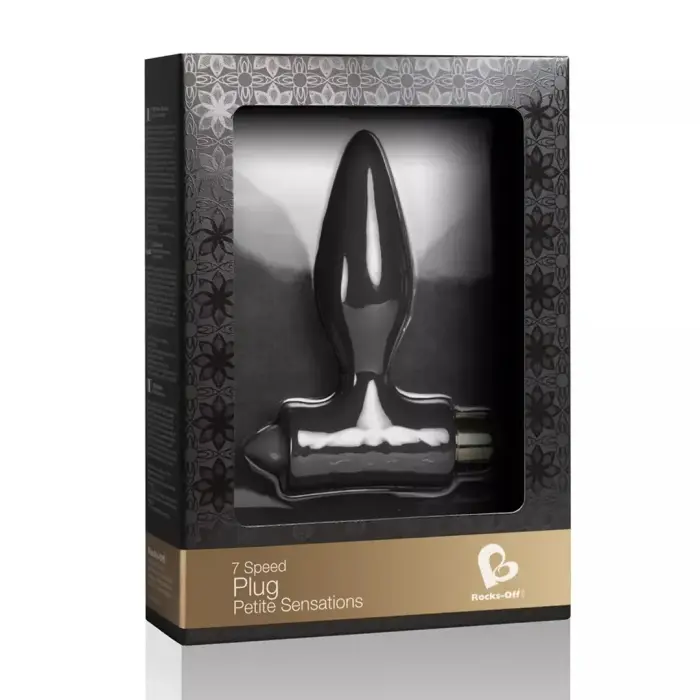 Petite Sensations вибрирующая анальная пробка – 10 cm (4″) – Черная
