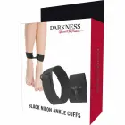 Darkness Black Nylon Adjustable Ankle Cuffs — Photo 4