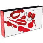 Experience Red Series advanced bondage kit – 8 pcs – synthetic leather — Photo 2