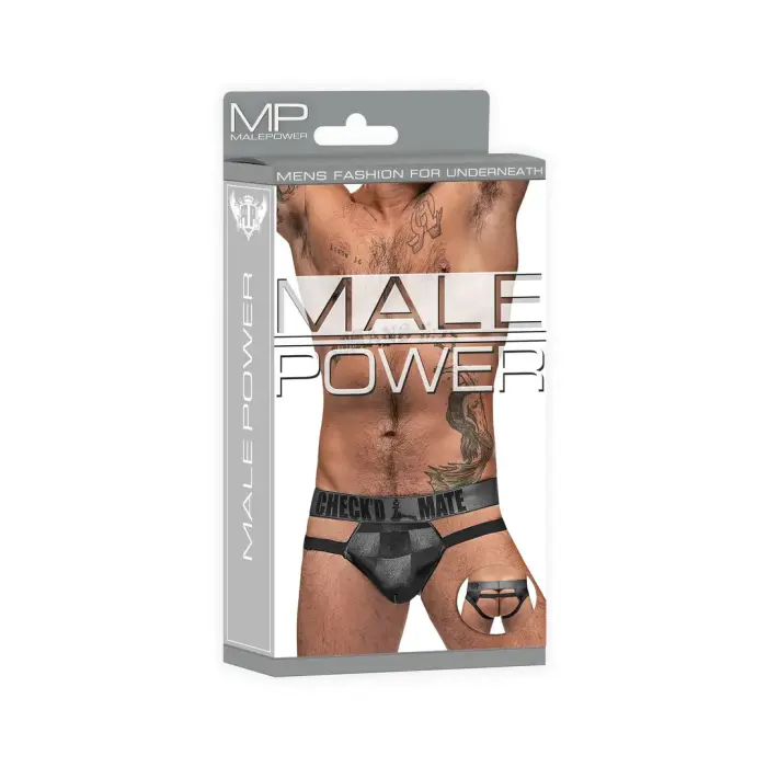 Male Power Cut Out Jockstrap – Black – L/XL