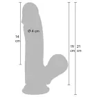 Reālistisks dildo – 19 cm (7.5″) – miesas krāsa — Foto 11