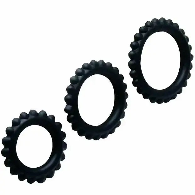 Baile Titan Set 3 Silicone Support Rings Black 28/24/19 mm