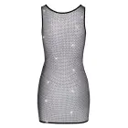Cottelli PARTY Mesh Dress L with Rhinestone Embellishments – Black – L — Photo 7