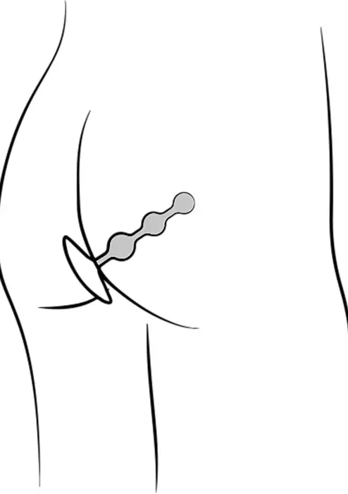 ROMP Amp – mažas analinių karoliukų grandinėlė – 12 cm (4.7″) – Violetinė Photo