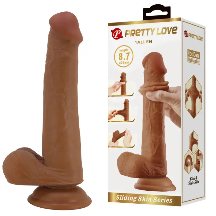 PRETTY LOVE Tallen reālistisks dildo – 22 cm (8.7″)