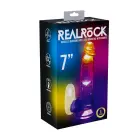RealRock LED Vibrating Dildo – 18 cm (7″) – Clear — Photo 1