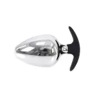Anal Plug BIG-S Handle – 12 cm (4.7″) – Silver — Photo 2