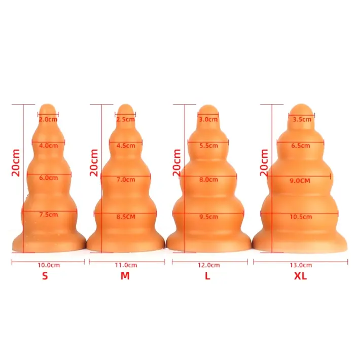 Goldplay Blob - S - pakāpeniskas paplašināšanās dildo – 20 cm (8″) – Silikons Foto 6