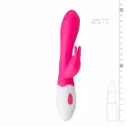 EasyToys Ascella Dual-Motor triušio vibratorius – 21.5 cm (8.5″) – rožinis — Nuotrauka 4