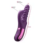 Swirl truša vibrators ar kustību – violets — Foto 4
