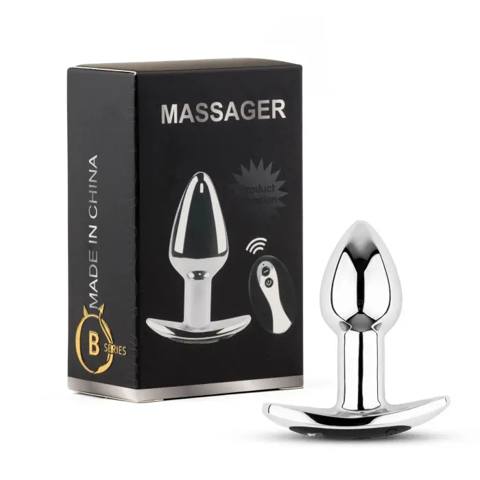 Metal Vibrating Anal Plug – S – with Remote Control