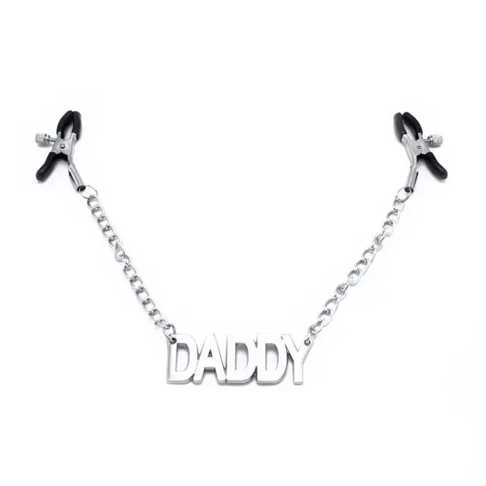 Daddy Nipple Clamps with Chain