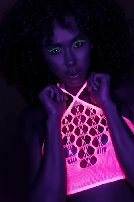 Two Piece with Crop Top and Stockings - Pink - XS/XL Foto 9