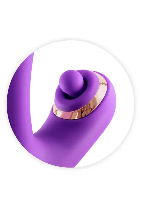 Joyfully 3-in-1 jänese vibraator Tapotemiga – 25 cm (9.8″) – lilla Photo