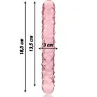 Ibiza Nebula Series Model 15 stikla dildo – 18.5 cm (7.3″) – rozā — Foto 3