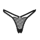 Obsessive nėrinių stringai – juodi – XL/2XL — Nuotrauka 4