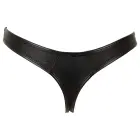 Svenjoyment Herren Rio стринги из искусственной кожи с цепью – чёрные – XL — Фото 7