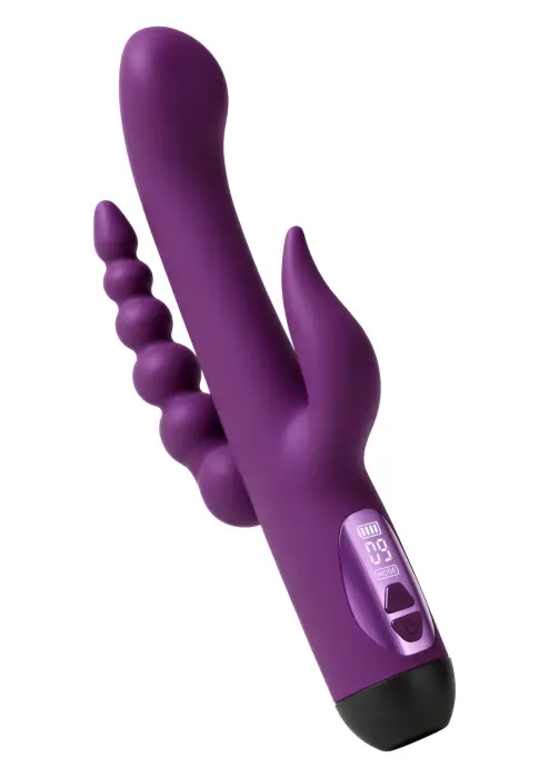 LUZ by TOYJOY Triple Aura – трёхточечный вибратор для точки G – фиолетовый – 24 см